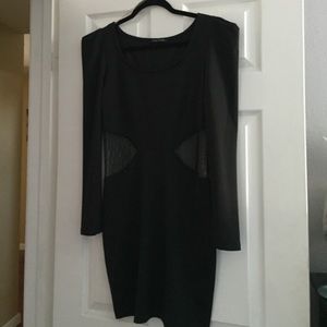 Black BodyCon Cocktail Party Mini Evening Dress